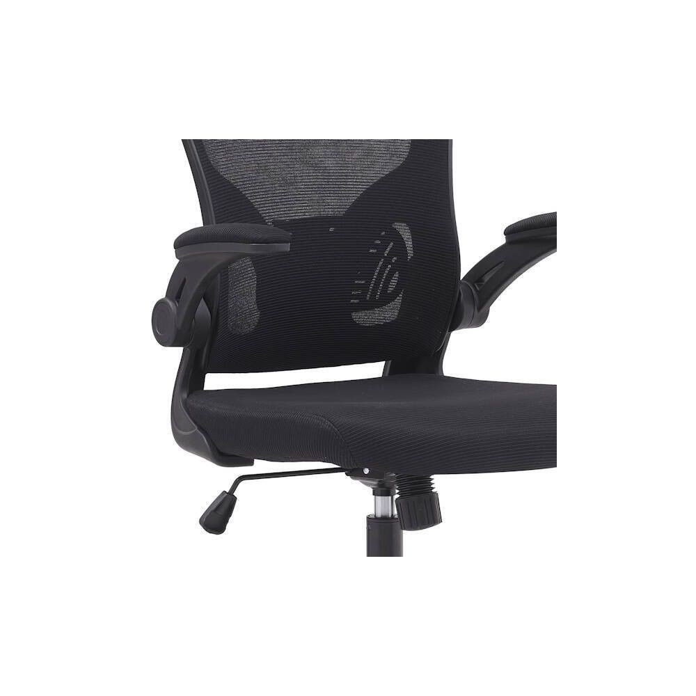 Silla de Oficina Ergonómica con Respaldo en Tejido 3D Negro, Ajustable en Altura - Medidas 63x58x99,5-190,5 cm