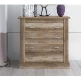 Pack de Dormitorio con Cabecero de 160 x 120 cm + 2 Mesitas de Noche + Cómoda | Color Cañón